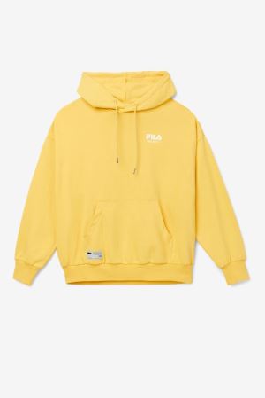 FILA Project 7 Hoodies Mustard,Womens Clothing | CA.QZNLEG382